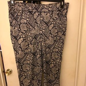 Patterned Pull Up Pants